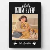 Plaque Photo Personalized Dog Mom with Custom Name | Happy  (Devant)