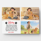Plaque Photo Personalized Dog Mom with Custom Name | Happy  (Devant)