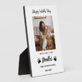 Plaque Photo Personalized Dog Mom with Custom Name | Happy  (Côté)