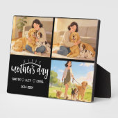 Plaque Photo Personalized Dog Mom with Custom Name | Happy  (Côté)