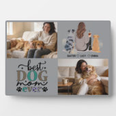 Plaque Photo Personalized Dog Mom with Custom Name | Happy  (Devant)