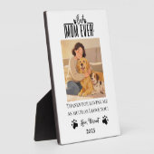 Plaque Photo Personalized Dog Mom with Custom Name | Happy  (Côté)