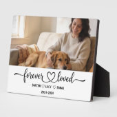 Plaque Photo Personalized Dog Mom with Custom Name | Happy  (Côté)