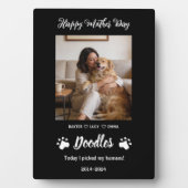 Plaque Photo Personalized Dog Mom with Custom Name | Happy  (Devant)