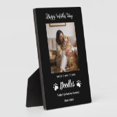 Plaque Photo Personalized Dog Mom with Custom Name | Happy  (Côté)