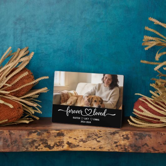 Plaque Photo Personalized Dog Mom with Custom Name | Happy  (Côté)