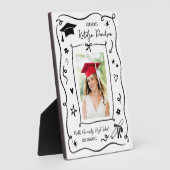Plaque Photo Personalized Doodle Photo Graduation (Côté)