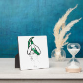 Plaque Photo Personalized January Birth Flower Portrait (Insitu)