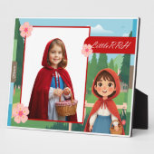 Plaque Photo Personalized Little Red Riding Hood Tabletop Photo (Côté)