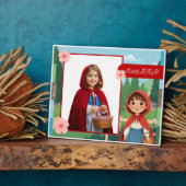 Plaque Photo Personalized Little Red Riding Hood Tabletop Photo (Côté)