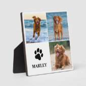 Plaque Photo Personalized Paw Dog Lover Photo Collage Pet (Recto)