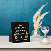 Plaque Photo Personnalisable Cancer du poumon Survivor feuilles (Insitu)