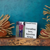 Plaque photo, personnalisation du mémorial (Côté)