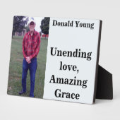 Plaque photo, personnalisation du mémorial (Côté)