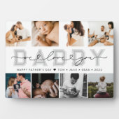 Plaque Photo Personnalisation moderne DADDY - Collage photo de  (Devant)