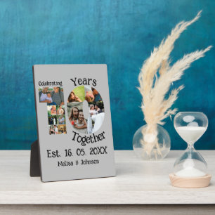 Plaque Photo Personnalisé 10e anniversaire mariage 11 photo col