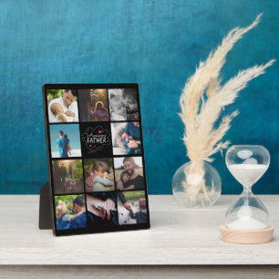 Plaque Photo Personnalisé 11 Collage photo Meilleur papa cadeau