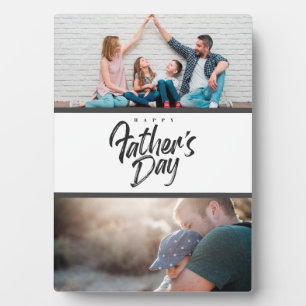 Plaque Photo Personnalisé 2 Photo Collage Fête des pères cadeau