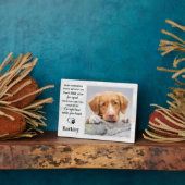 Plaque Photo Personnalisé Mémorial pour animaux de compagnie - (Côté)