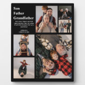 Plaque Photo Personnalisé Moderne 3 générations | 6 Photo (Devant)
