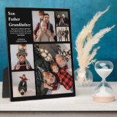 Plaque Photo Personnalisé Moderne 3 générations | 6 Photo (Côté)