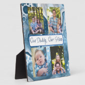 Plaque Photo Personnalisé Notre Papa, Notre Héros (Côté)