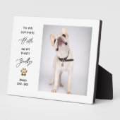 Plaque Photo Personnalisé Pet Memorial Pet Perdre Photo Collage (Côté)