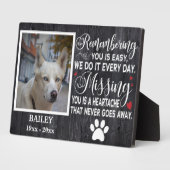 Plaque Photo Personnalisé Se Souvenant De Vous Citation Commémo (Côté)