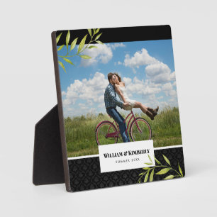 Plaque Photo Personnalisé votre photo avec Laurel et Damask