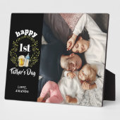 Plaque photo personnalisée 1ère Fête des pères (Côté)