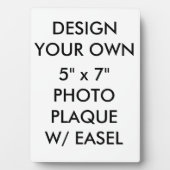 Plaque photo personnalisée 5 po x 7 po (Devant)