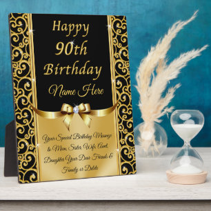 Plaque Photo Personnalisée, 90e anniversaire idées cadeaux pour