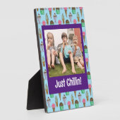 Plaque photo personnalisée de crème glacée (Côté)