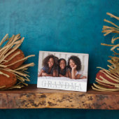 Plaque photo personnalisée de grand-mère (Côté)