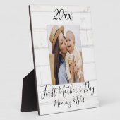 Plaque photo personnalisée de la fête des mères (Côté)