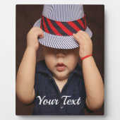 Plaque photo personnalisée pour bébé avec nacelle (Devant)