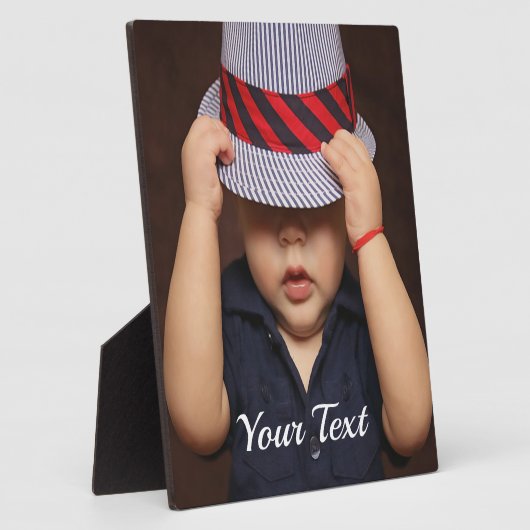 Plaque photo personnalisée pour bébé avec nacelle (Côté)