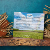 Plaque photo personnalisée Rainbow Bridge, Chien m (Côté)
