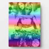 Plaque photo personnalisée Rainbow Lesbian Pride (Devant)