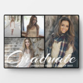 Plaque Photo Personnaliser Chic Black Photo Collage (Devant)