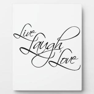 Plaque Photo Personnaliser d'amour Live Laugh