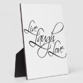 Plaque Photo Personnaliser d'amour Live Laugh (Côté)