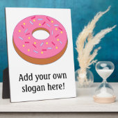 Plaque Photo Personnaliser de ce graphique en anneau à noix de  (Côté)