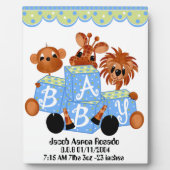 Plaque Photo Personnaliser Keepsaké pour l'enfant naissance Vot (Devant)