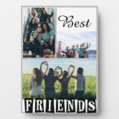 Plaque Photo Personnaliser Moderne Best Friends Chic Citation (Devant)