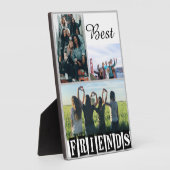 Plaque Photo Personnaliser Moderne Best Friends Chic Citation (Côté)