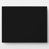Plaque Photo Personnaliser simple Noir couleur solide (Devant)