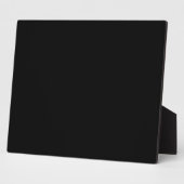 Plaque Photo Personnaliser simple Noir couleur solide (Côté)