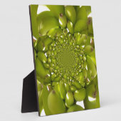 Plaque Photo Personnaliser verte (Côté)