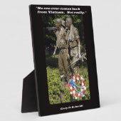 Plaque Photo Personne Ne Revient Jamais Du Vietnam (Côté)